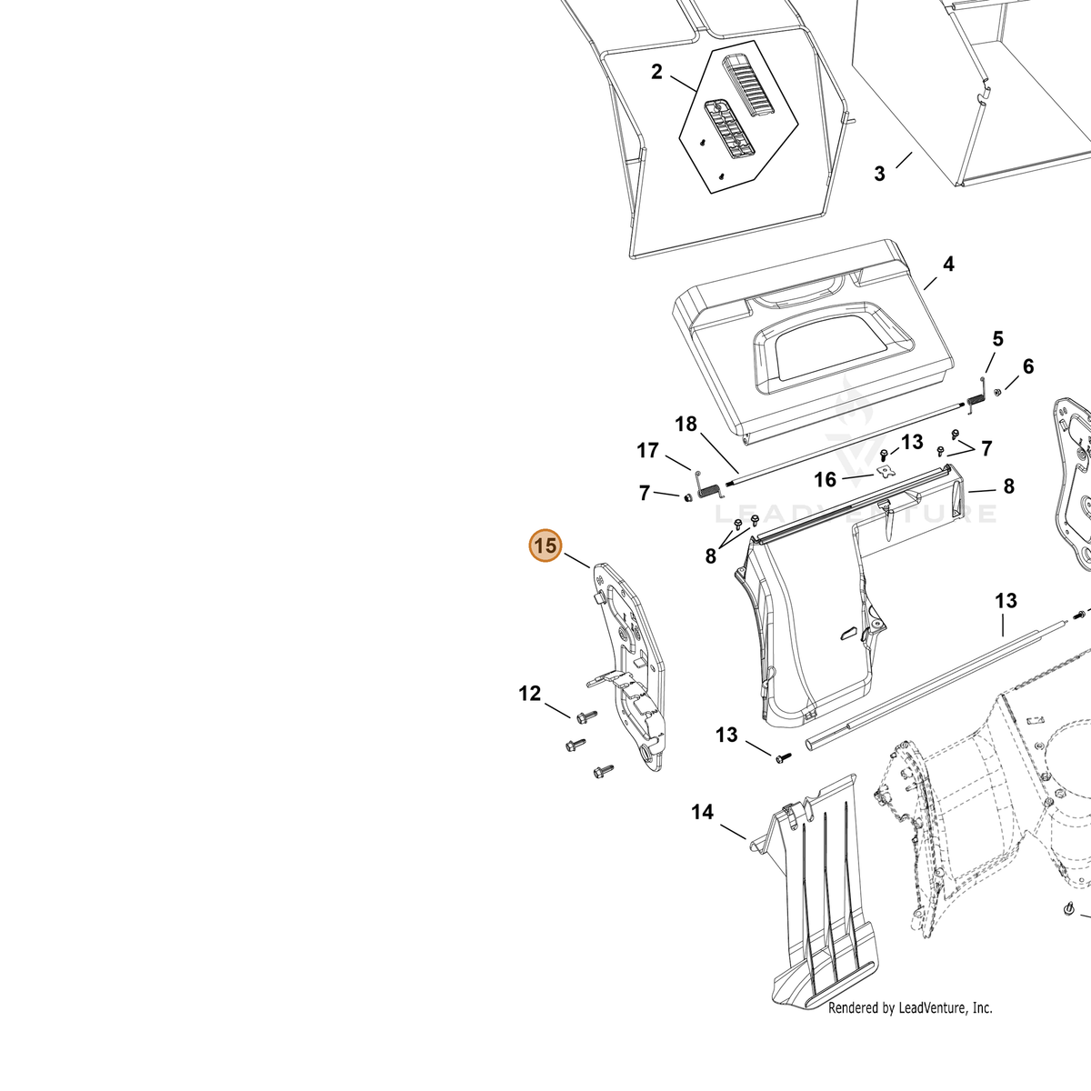 Echo part YH479003650 — IPL diagram snippet (6x zoom, amber highlight)