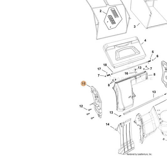 Echo part YH479003650 — IPL diagram snippet (6x zoom, amber highlight)