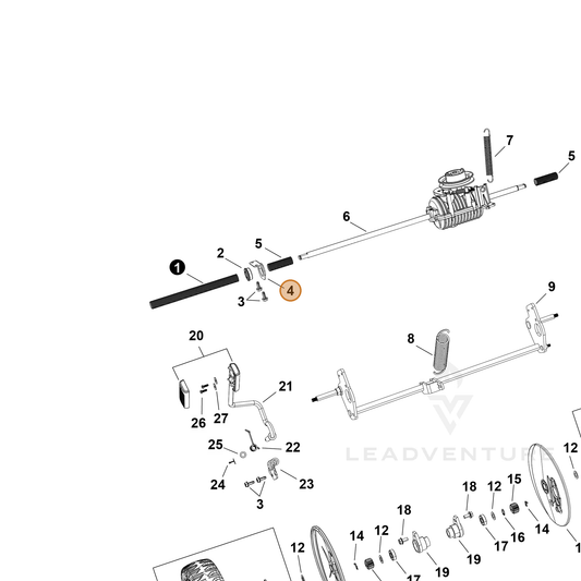 Echo part YH479003670 — IPL diagram snippet (6x zoom, amber highlight)