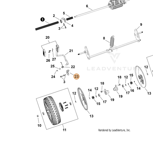 Echo part YH479003680 — IPL diagram snippet (6x zoom, amber highlight)