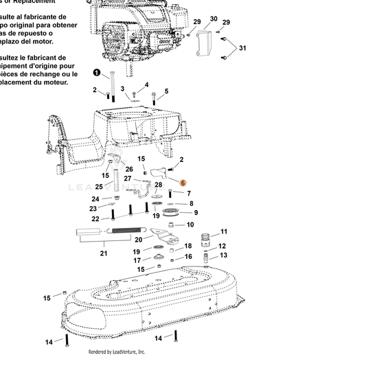 Echo part YH479003690 — IPL diagram snippet (6x zoom, amber highlight)