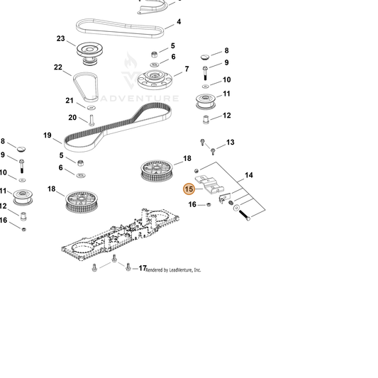 Echo part YH479003710 — IPL diagram snippet (6x zoom, amber highlight)