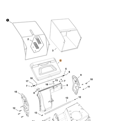 Echo part YH479003770 — IPL diagram snippet (6x zoom, amber highlight)