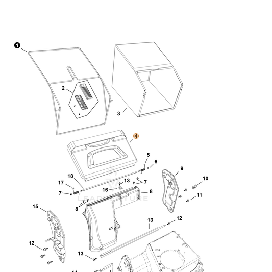 Echo part YH479003770 — IPL diagram snippet (6x zoom, amber highlight)