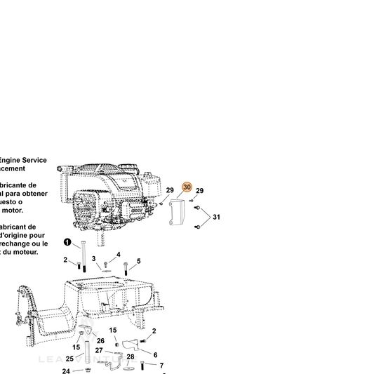 Echo part YH479003780 — IPL diagram snippet (6x zoom, amber highlight)
