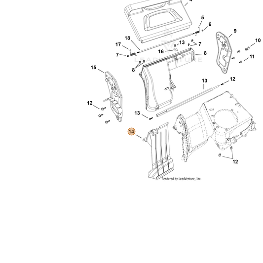 Echo part YH479003830 — IPL diagram snippet (6x zoom, amber highlight)