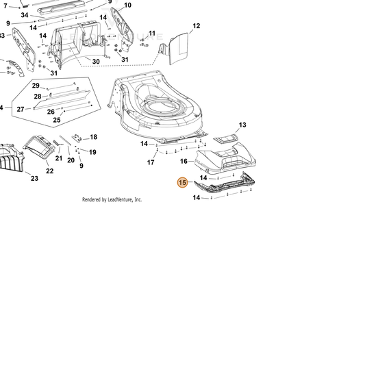 Echo part YH479003970 — IPL diagram snippet (6x zoom, amber highlight)