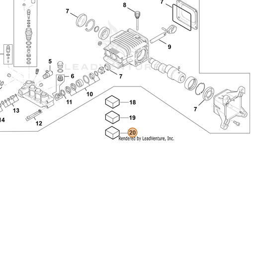 ECHO part YH482000060 — IPL diagram snippet (6x zoom, amber highlight)