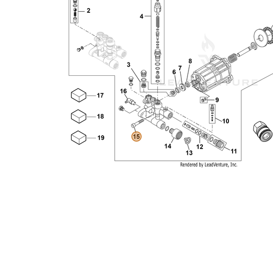 ECHO part YH482000120 — IPL diagram snippet (6x zoom, amber highlight)