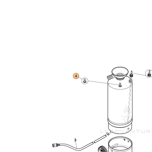ECHO part YH482000620 — IPL diagram snippet (6x zoom, amber highlight)