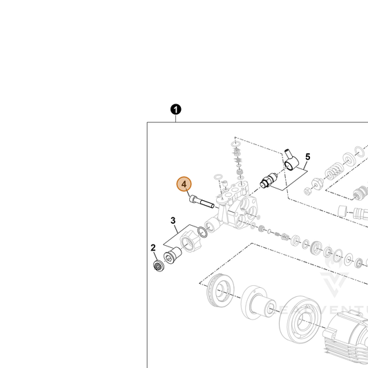 ECHO part YH482000650 — IPL diagram snippet (6x zoom, amber highlight)