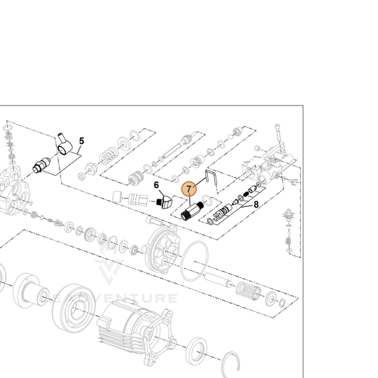 ECHO part YH482000680 — IPL diagram snippet (6x zoom, amber highlight)