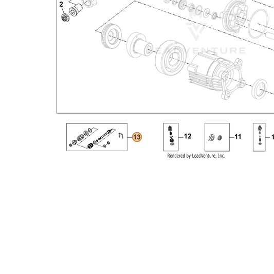 ECHO part YH482000690 — IPL diagram snippet (6x zoom, amber highlight)
