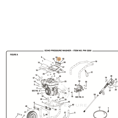 ECHO part YH483000000 — IPL diagram snippet (6x zoom, amber highlight)