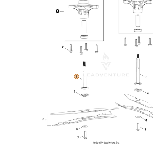 Echo part YH484000080 — IPL diagram snippet (6x zoom, amber highlight)