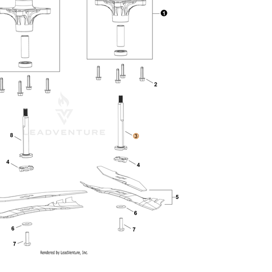 Echo part YH484000090 — IPL diagram snippet (6x zoom, amber highlight)