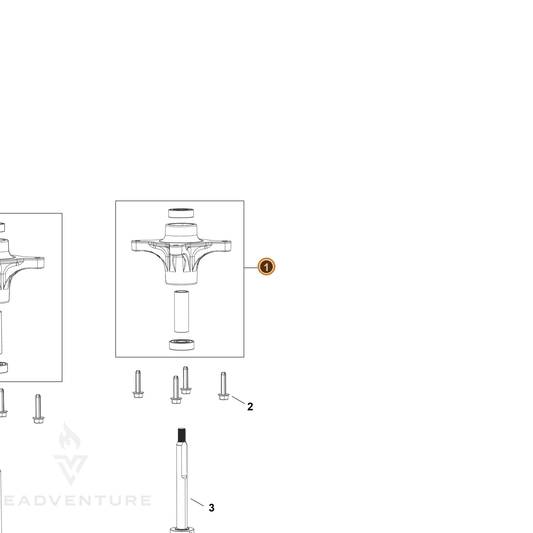 Echo part YH484000110 — IPL diagram snippet (6x zoom, amber highlight)