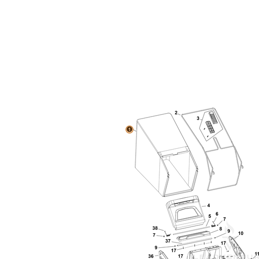 Echo part YH486000031 — IPL diagram snippet (6x zoom, amber highlight)