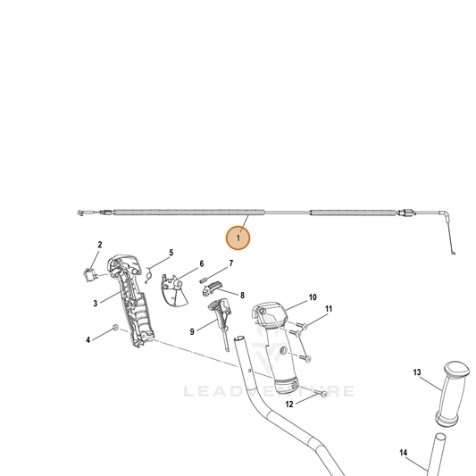 Echo part YH601000100 — IPL diagram snippet (6x zoom, amber highlight)
