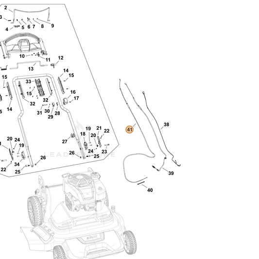 Echo part YH601000280 — IPL diagram snippet (6x zoom, amber highlight)