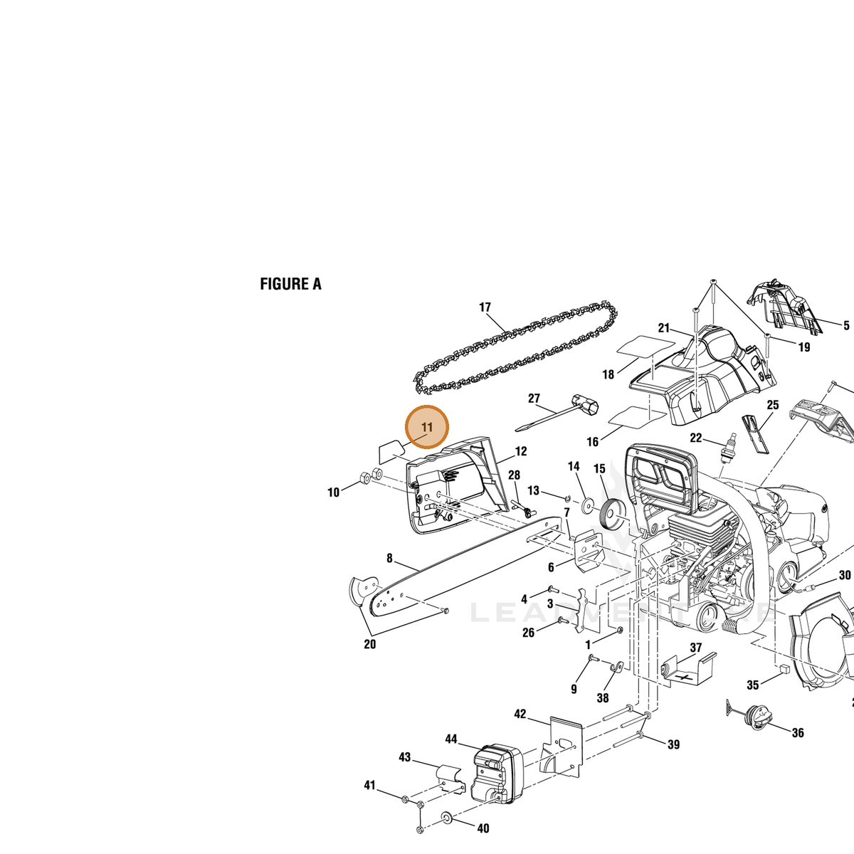 Echo part YH653000560 — IPL diagram snippet (6x zoom, amber highlight)