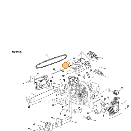 Echo part YH653000590 — IPL diagram snippet (6x zoom, amber highlight)