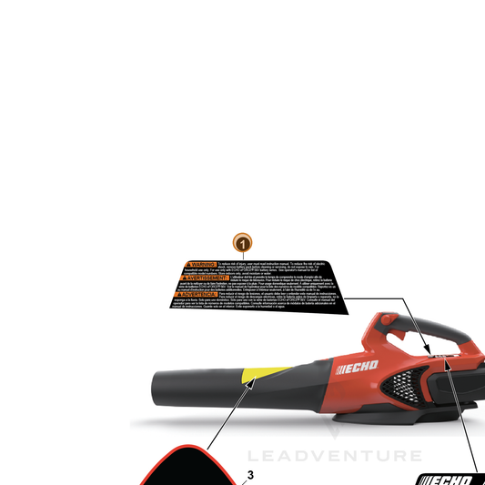 ECHO part YH653001300 — IPL diagram snippet (6x zoom, amber highlight)
