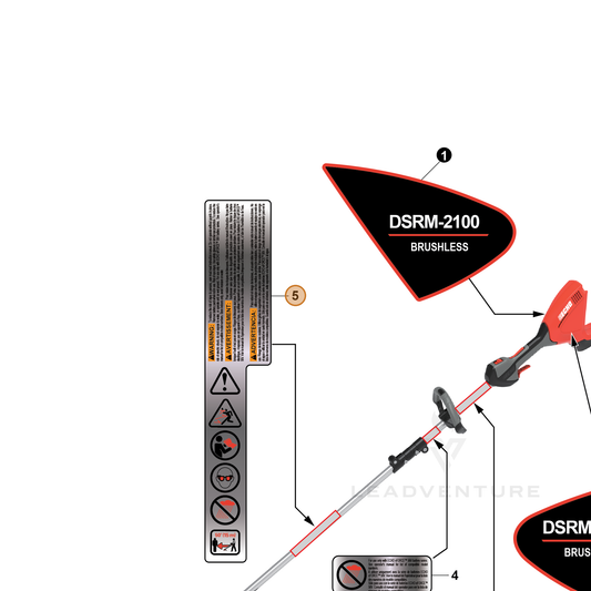 ECHO part YH653001370 — IPL diagram snippet (6x zoom, amber highlight)