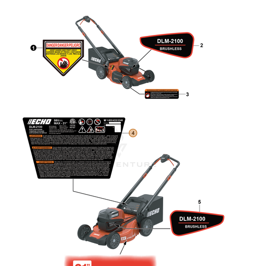 Echo part YH653001651 — IPL diagram snippet (6x zoom, amber highlight)