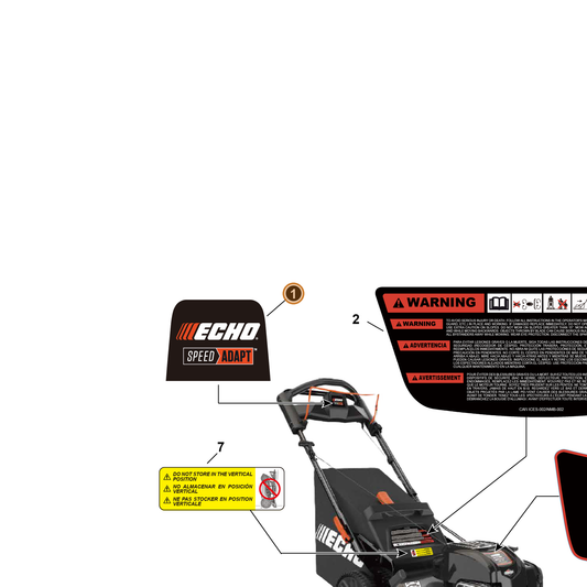 Echo part YH653001821 — IPL diagram snippet (6x zoom, amber highlight)