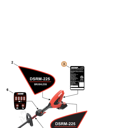 Echo part YH653001940 — IPL diagram snippet (6x zoom, amber highlight)