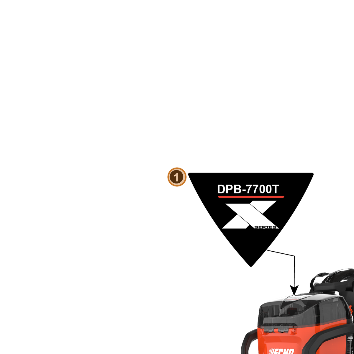 Echo part YH653001980 — IPL diagram snippet (6x zoom, amber highlight)