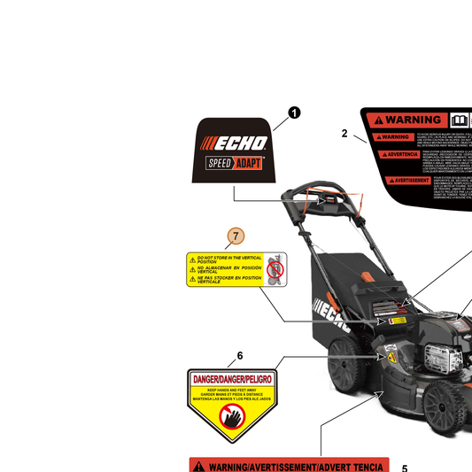 Echo part YH653003040 — IPL diagram snippet (6x zoom, amber highlight)