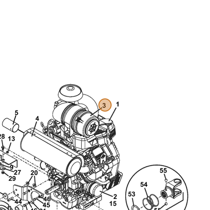 Grasshopper part 100219 — IPL diagram snippet (6x zoom, amber highlight)