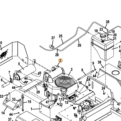 Grasshopper part 100917 — IPL diagram snippet (6x zoom, amber highlight)