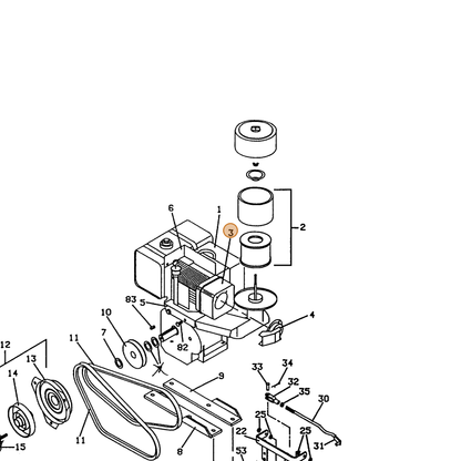 Grasshopper part 101195 — IPL diagram snippet (6x zoom, amber highlight)