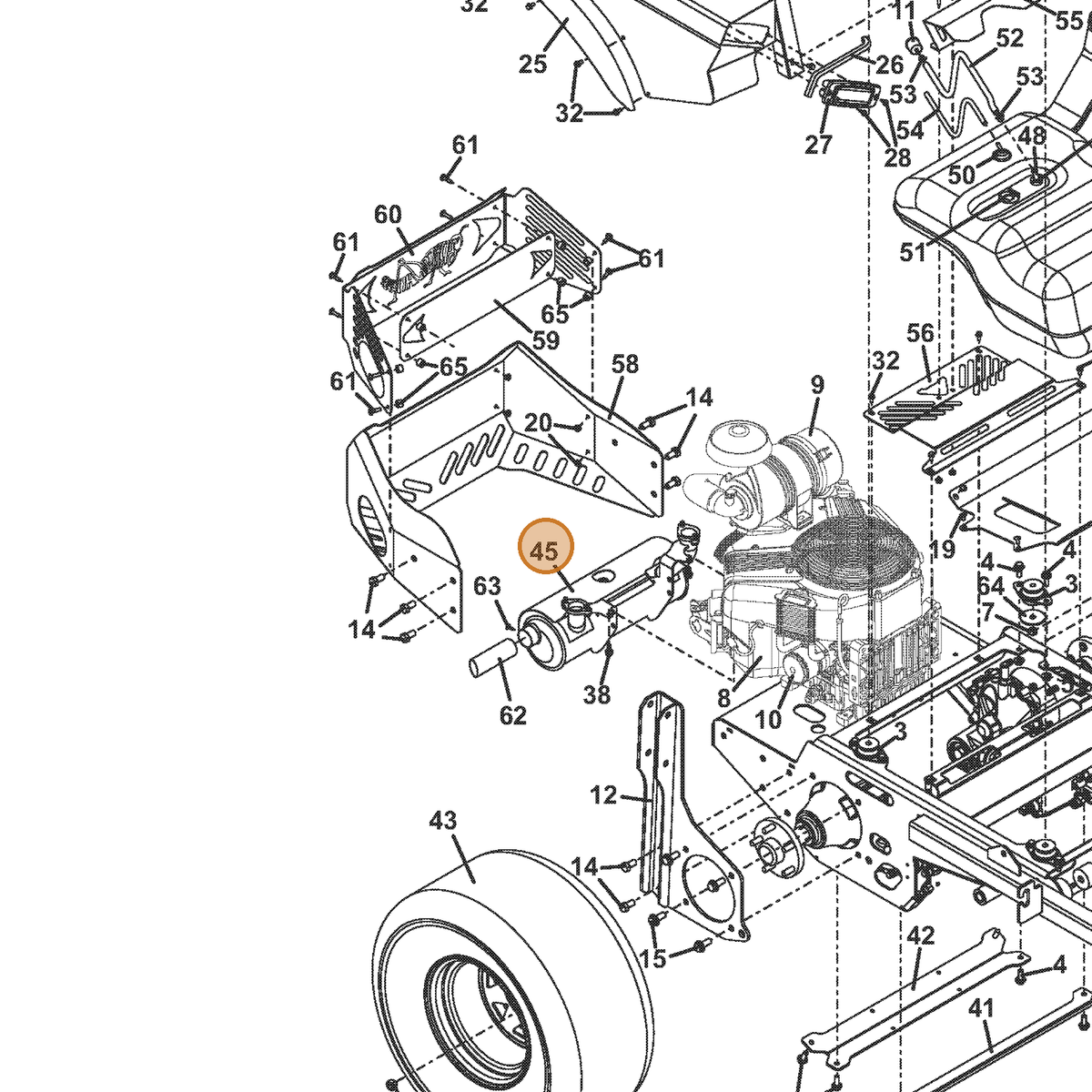 Grasshopper part 101201 — IPL diagram snippet (6x zoom, amber highlight)