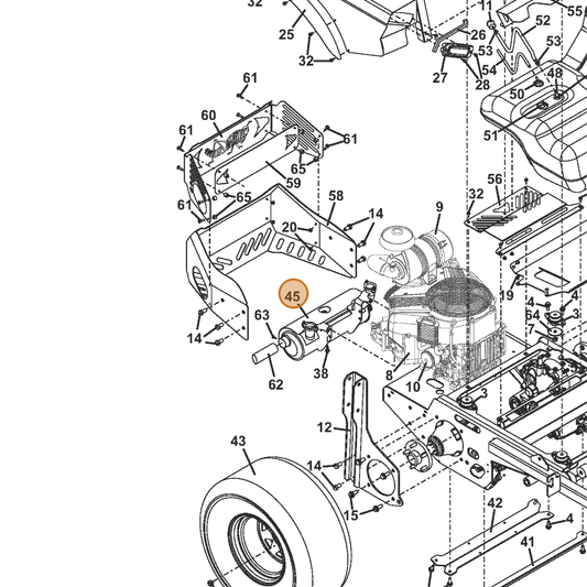 Grasshopper part 101201 — IPL diagram snippet (6x zoom, amber highlight)