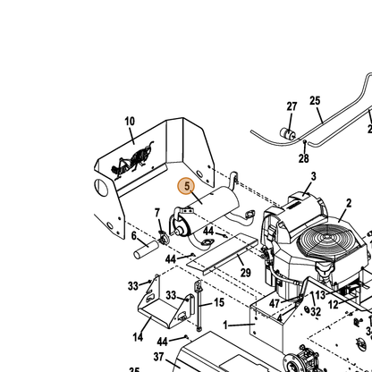 Grasshopper part 101214 — IPL diagram snippet (6x zoom, amber highlight)