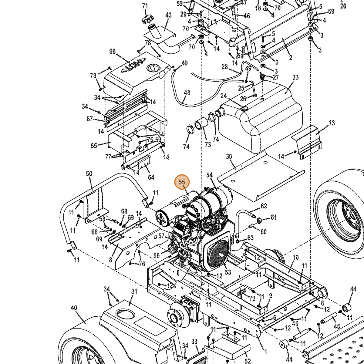 Grasshopper part 101215 — IPL diagram snippet (6x zoom, amber highlight)