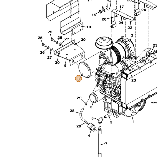 Grasshopper part 101217 — IPL diagram snippet (6x zoom, amber highlight)
