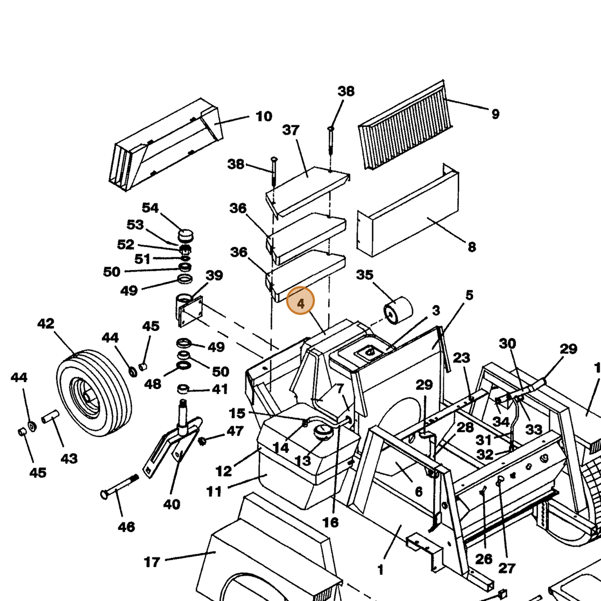 Grasshopper part 101218 — IPL diagram snippet (6x zoom, amber highlight)