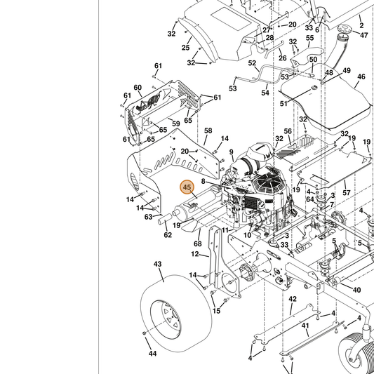Grasshopper part 101227 — IPL diagram snippet (6x zoom, amber highlight)