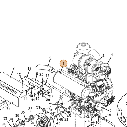 Grasshopper part 101256 — IPL diagram snippet (6x zoom, amber highlight)
