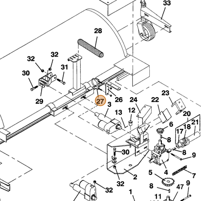 Grasshopper part 101382 — IPL diagram snippet (6x zoom, amber highlight)