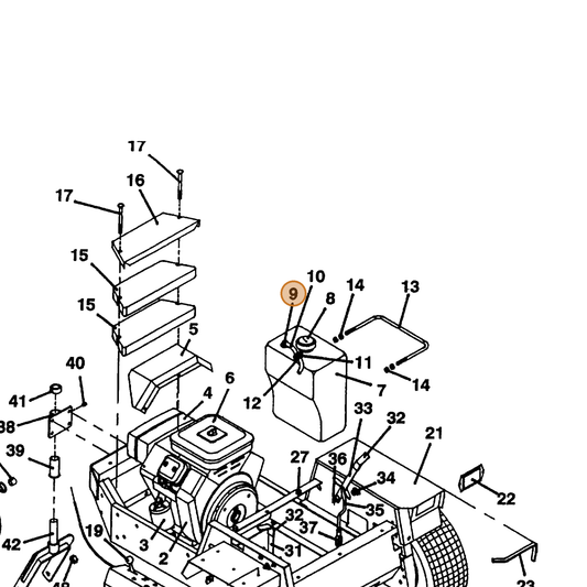 Grasshopper part 101830 — IPL diagram snippet (6x zoom, amber highlight)