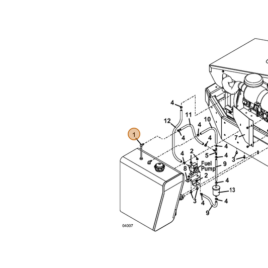 Grasshopper part 101837 — IPL diagram snippet (6x zoom, amber highlight)