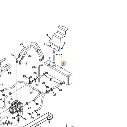 Grasshopper part 101880 — IPL diagram snippet (6x zoom, amber highlight)