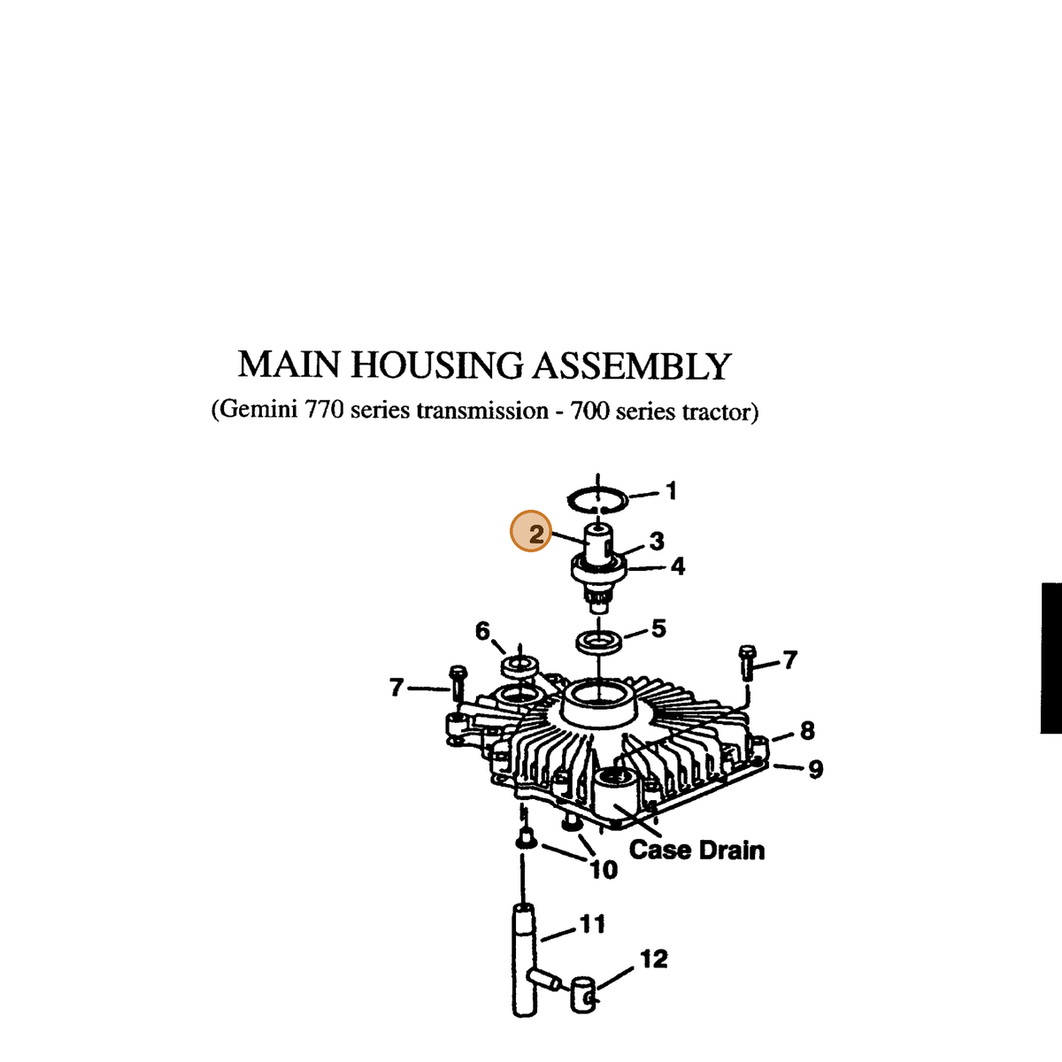 Grasshopper part 103743 — IPL diagram snippet (6x zoom, amber highlight)