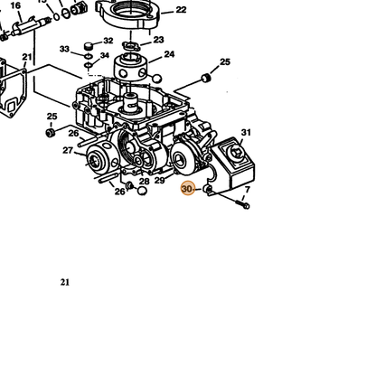 Grasshopper part 103767 — IPL diagram snippet (6x zoom, amber highlight)
